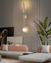 Luxury Gold Linear Up and Down Lights Indoor